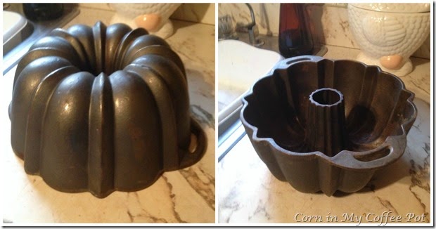 bundt cake pan collage