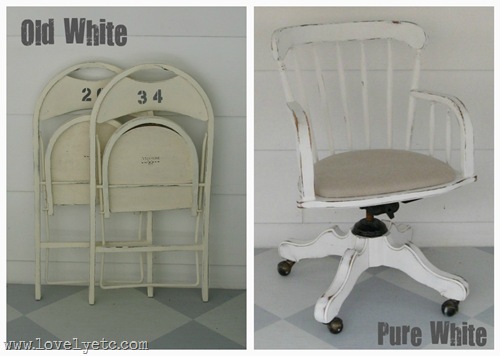 old white vs. pure white old white vs. pure white
