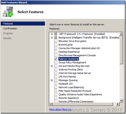 Clustering Feature