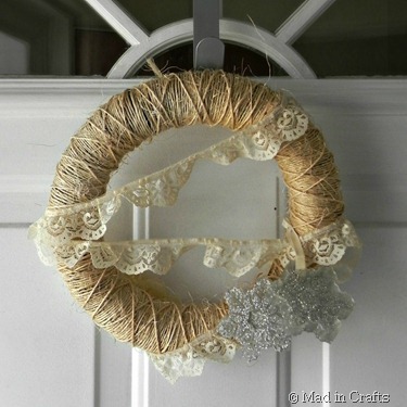 rustic winter wreath square