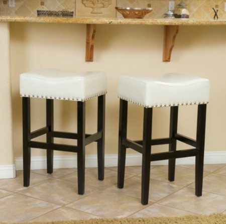 leather top bar stools