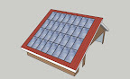 Conceptual drawing of a 7.7 kilowatt grid tie solar array for the microFit program near Napanee.
