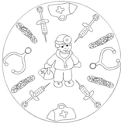 Occupation Mandala Coloring Occupation Mandala Coloring
