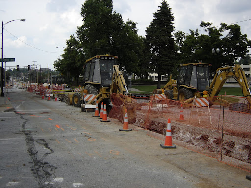 This difficult repair of a water main on Jefferson Ave. should be complete by August 7th. (photo credit: Sam Senovich)