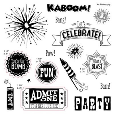 Let's Celebrate, You're the Bomb, Pow, Kaboom, What a blast, Party, Independence Day, Fourth of July CTMH, SU