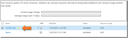 sharepoint solutions gallery