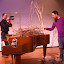 Greg Davis makes a sculpture for "Emptying" in Dieter Roth´s piano