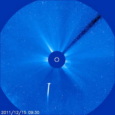 cometa Lovejoy no campo de visão do SOHO LASCO C3