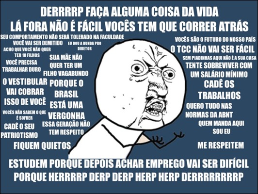 T&iacute;pico bl&aacute;-bl&aacute;-bl&aacute; de professor.