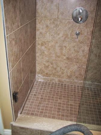 Complementary Shower Stall Floor Tile Tiling A Shower Wall