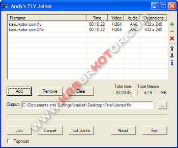 Software Untuk Menggabungkan File Video FLV