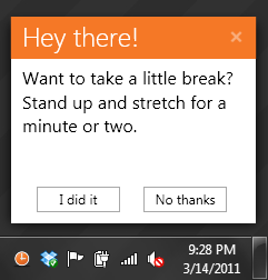 take a break reminder