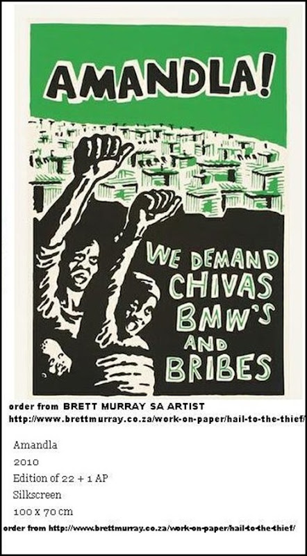 MURRAY Brett artist HAILTOTHETHIEF exhibit AMANDLA POSTER may 2012