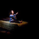 Mimesphobia, by Carlos Murillo, directed by Margot Bordelon. February 28 - April 4, 2010. (l to r) Cyd Blakewell. Photo Credit: Amanda Clifford.