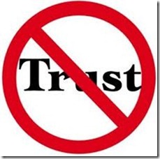 no trust