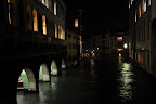 Venice canal at night
