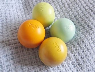 assorted eos lipbalms, bitsandtreats