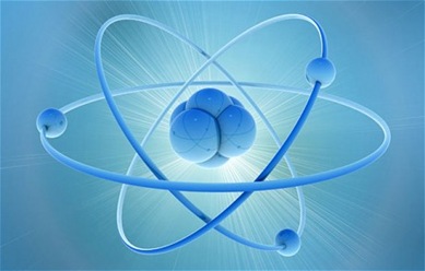 elétrons orbitando o núcleo do átomo