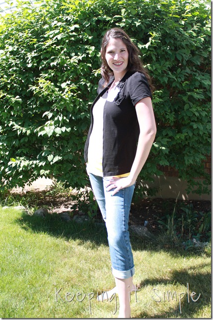 t-shirt to cardigan (1)