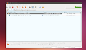 JDownloader  con tema humanity in Ubuntu