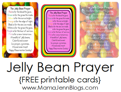The Jelly Bean Prayer {FREE Printable Cards} The Jelly Bean Prayer {FREE Printable Cards}