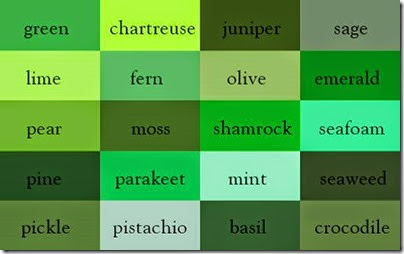 Colours Label - 09 Green Range