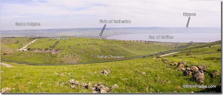 Chorazin panorama from west, tb041103211-labeled