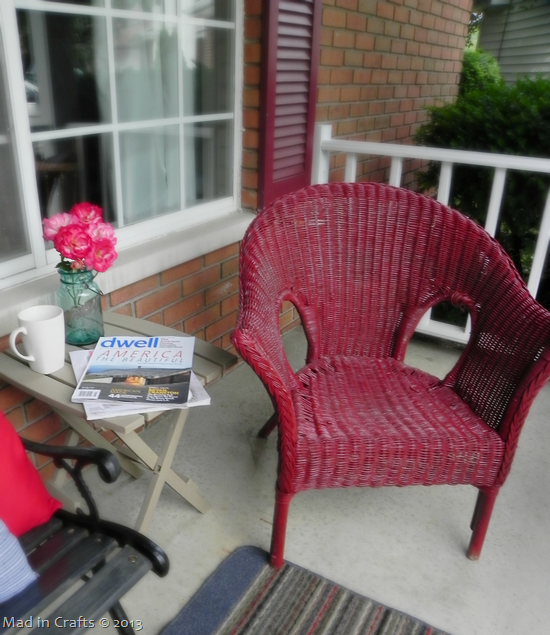 Red Wicker Chair Red Wicker Chair