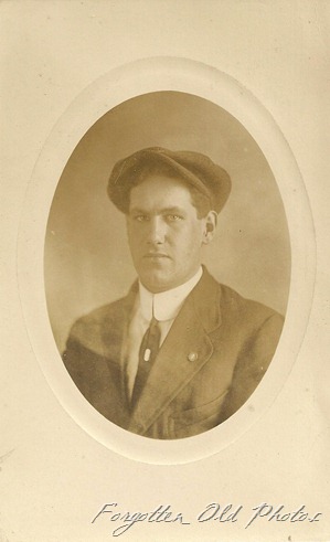 Postcard Man with hat Dorset1