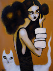 "Аccessory" 30х40 (oil/acrylic on canvas)