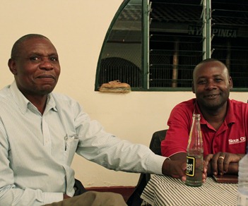 Etienne and John in Kigali, Rwanda Etienne and John in Kigali, Rwanda