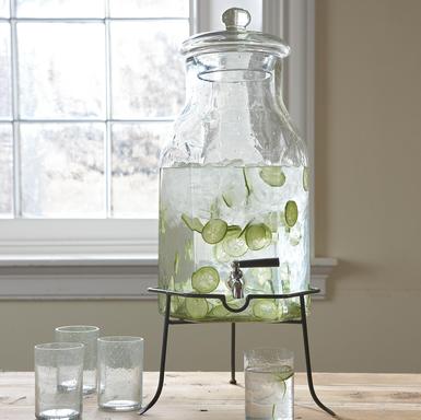 I love the beverage dispenser's pear shape.
(sundancecatalog.com)
