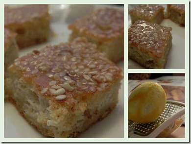 Greek Honey and Lemon Cake from the book Low-fat Baking - made by timi... :)   Görög mézes, citromos sütemény a Zsírszegény süteményes szakácskönyvből :) :)