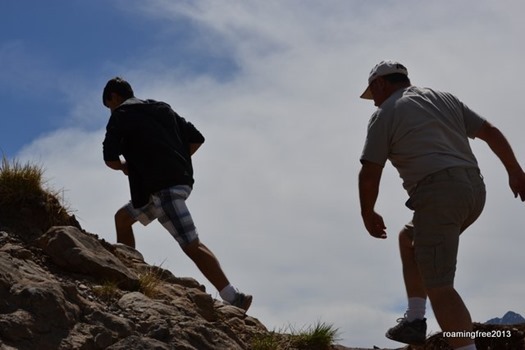 Climbing to the top of Molas Pass (10,910 feet)