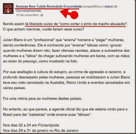 Feministas querem cortar a pica dos homens Feministas querem cortar a pica dos homens