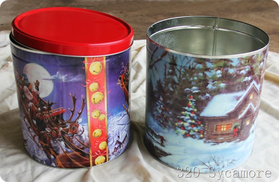 christmas canisters