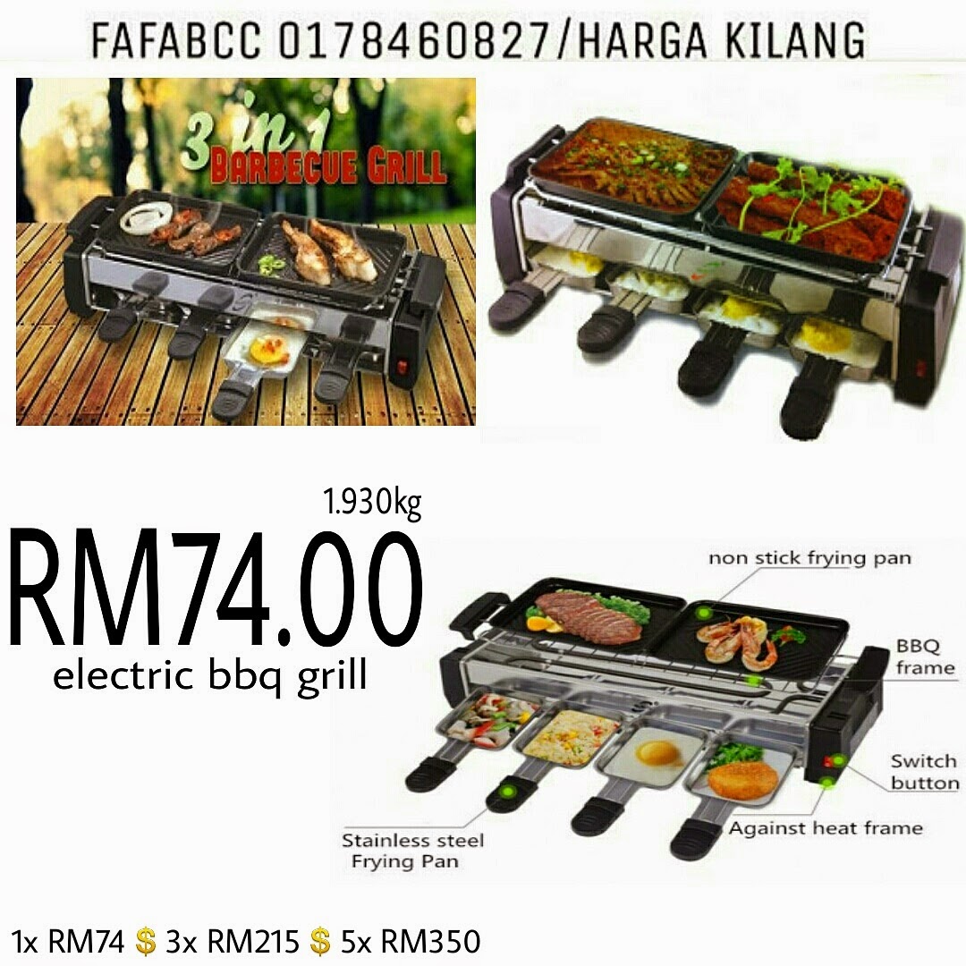 MALAYSIA SAVE SHOP (JUAL BORONG MURAH MALAYSIA) Electric BBQ Grill