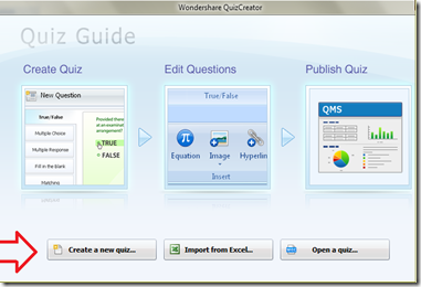 โปรแกรม Wondershare quiz creator