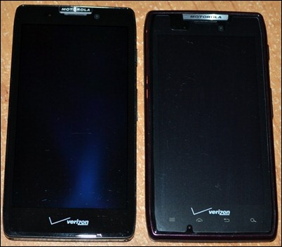 RAZR regular and MAXX faces RAZR regular and MAXX faces