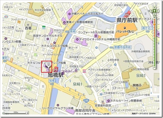 那霸Hotel Solvita Premier Asahibashi地圖