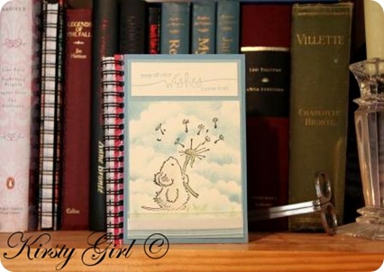 Kirsty Girl's Penny Black Stampin Up notebook #1 Kirsty Girl's Penny Black Stampin Up notebook #1