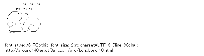 [AA]Shimarisu-kun (BonoBono)