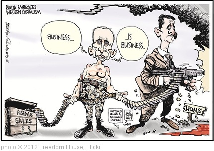 'Putin's Arms Sales to Assad - BUSINESS is BUSINESS' photo (c) 2012, Freedom House - license: http://creativecommons.org/licenses/by/2.0/