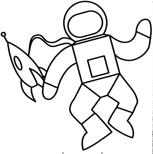 Dibujos de niños astronautas para colorear faciles - Imagui