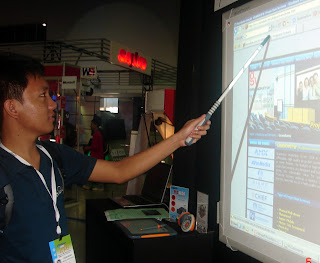 Sir Jeff uses teacher's wand to push browser's button.