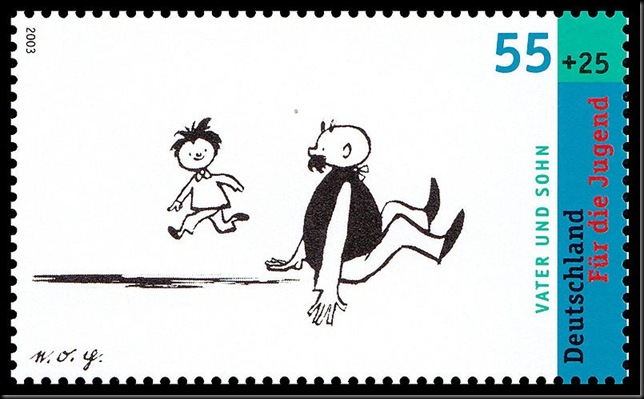 Erich_Ohser_Stamp_Germany_2003_Vater-und-Sohn_III