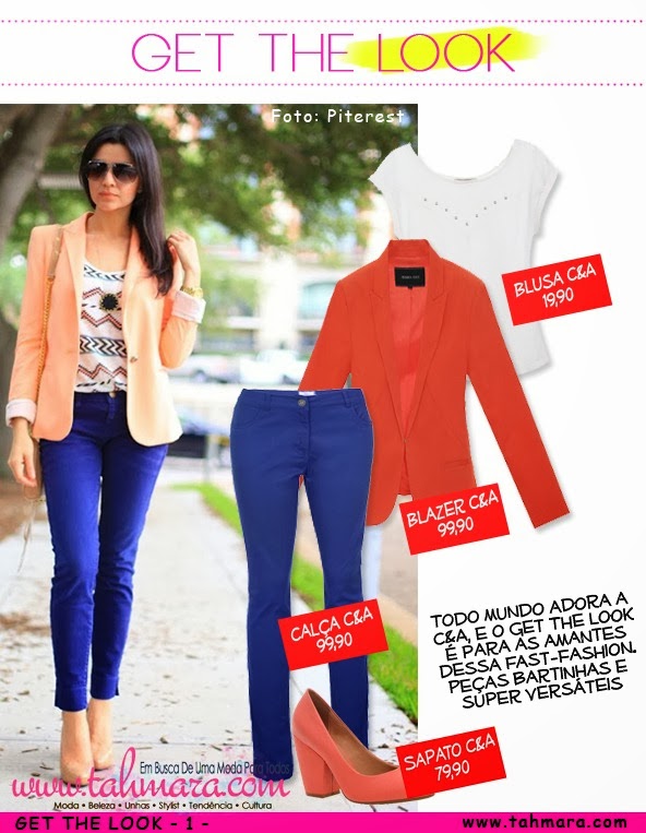 #Get The Look GTL - Azul e Laranja