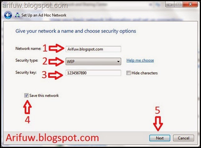 Setup an Adhoc network Setup an Adhoc network