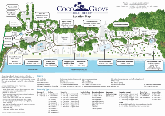 Coco Grove Resort Map