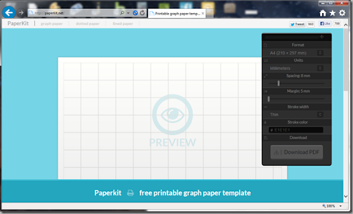 appatic paperkit a free printable paper template generator graph paper generator download